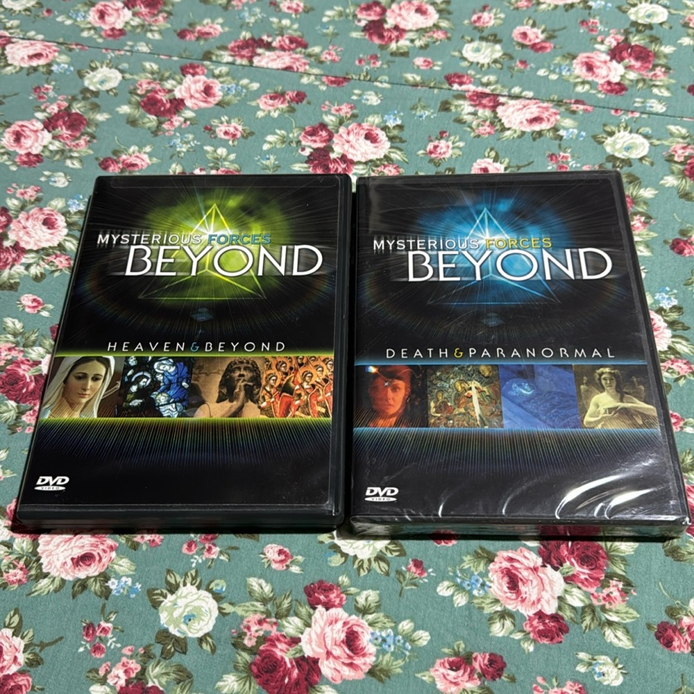 Mysterious Forces Beyond ✨ documentary DVD’s 📀 one is open, one is sealed. 💫